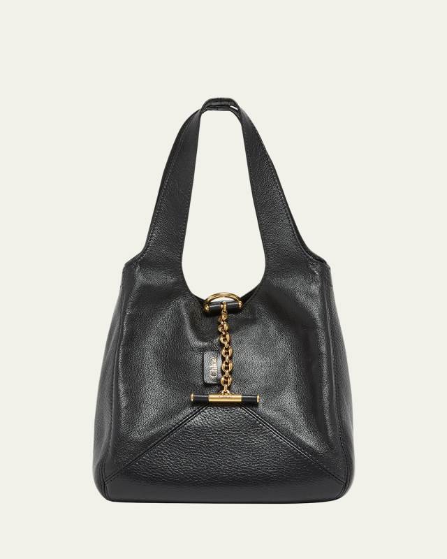 Balloon Small Top-Handle Bag in Leather